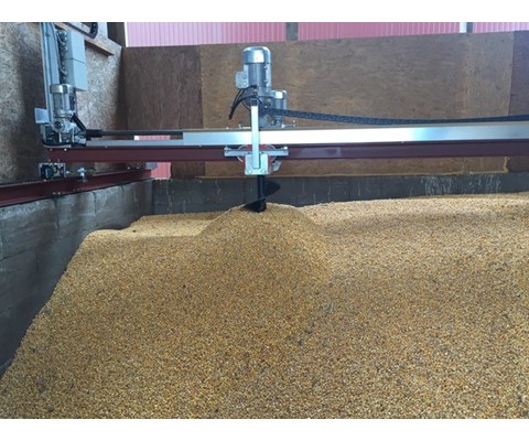 Omrørerskrue for plantørker