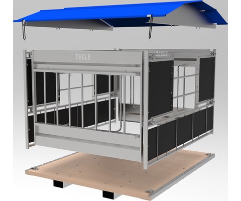 Rundballehekk for sau