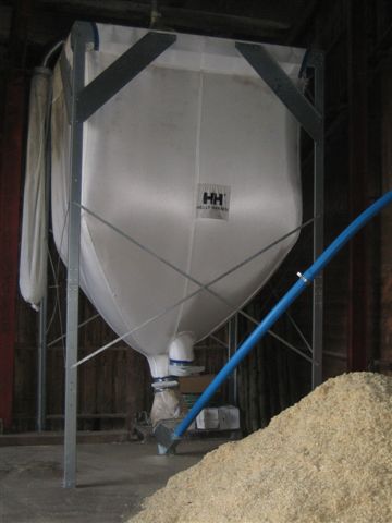 Tekstilsilo Kvadratisk med stålstativ diameter 40 cm