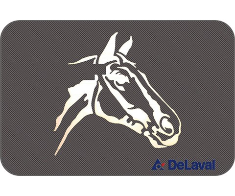 Dørmatte gummi med hestemotiv