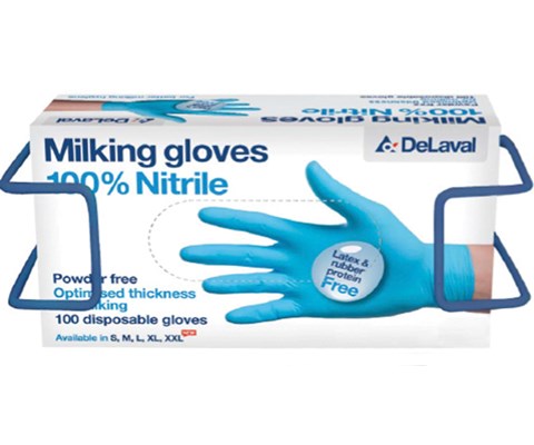 Holder for melkehansker