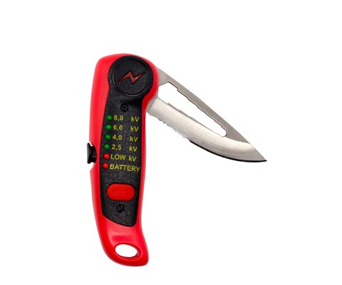 Gjerdetester med kniv