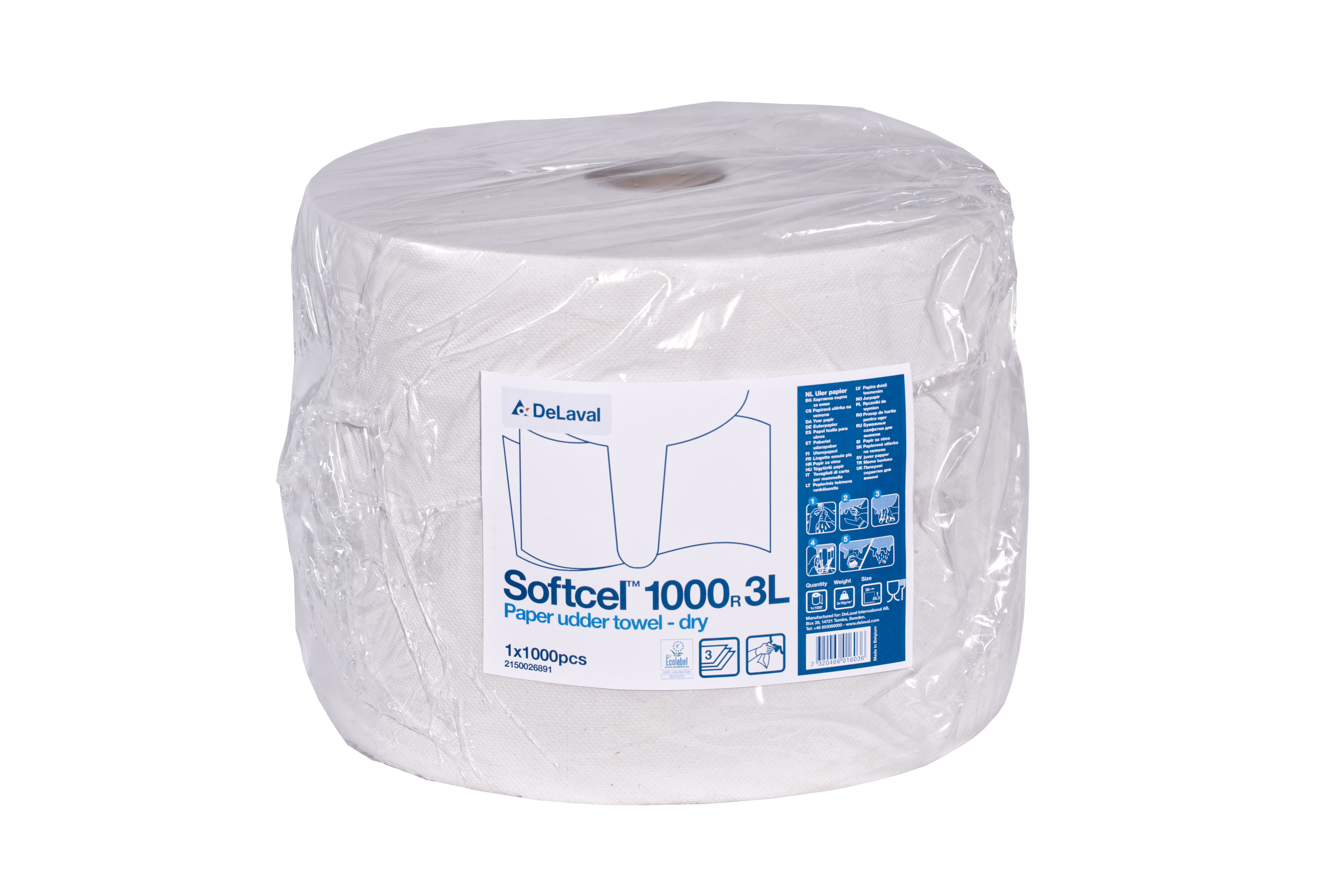 Tørkepapir Softcel 100R 1 rull