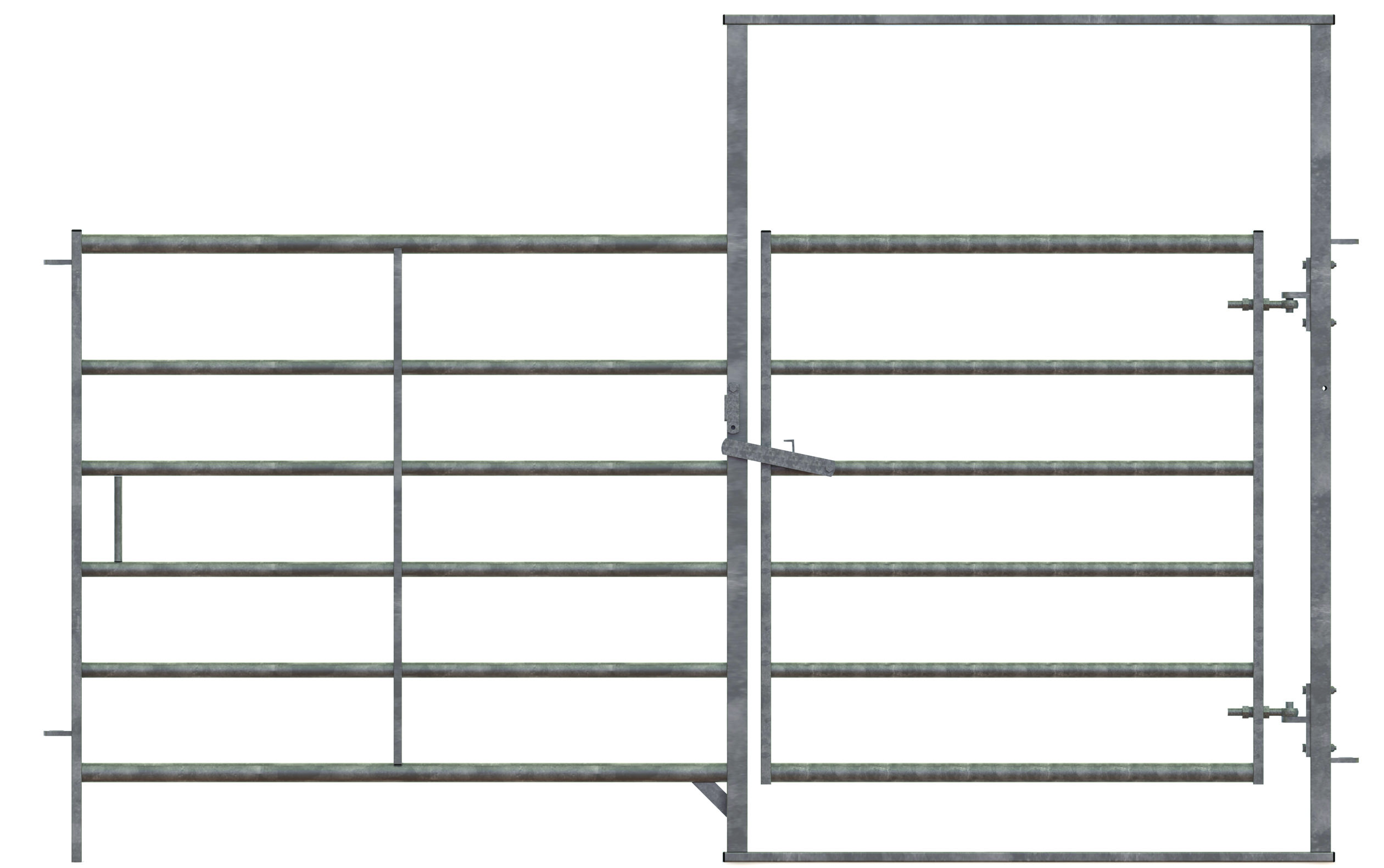 Grind for Storfe med dør 305 cm