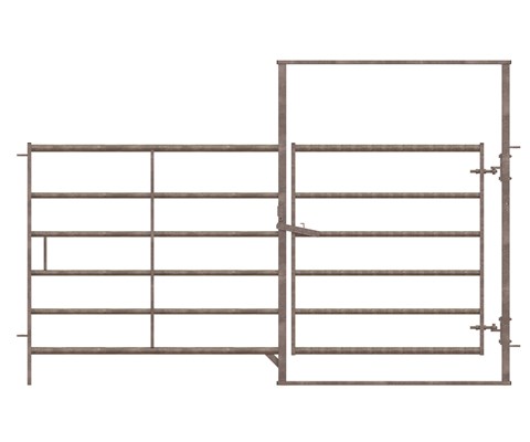 Grind for Storfe med dør 305 cm