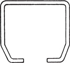 Toppskinne 200 kg 4 m