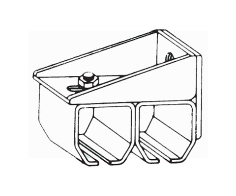 Dobbel veggbrakett 400 kg
