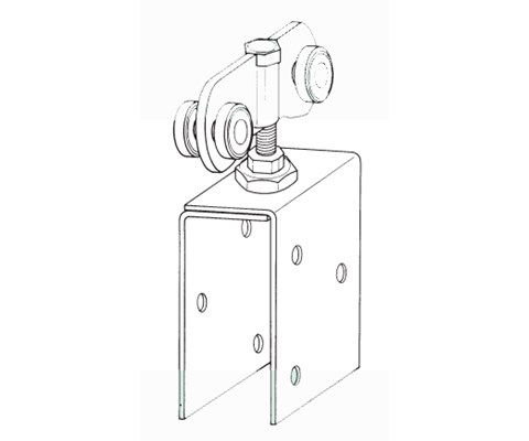 Hengerull for tredør 400 kg