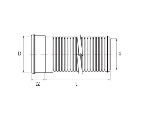Pragma drensrør 110/97 mm 3 m