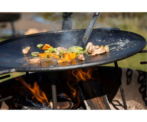 Steikehelle støpejern med 3 bein Ø45 cm