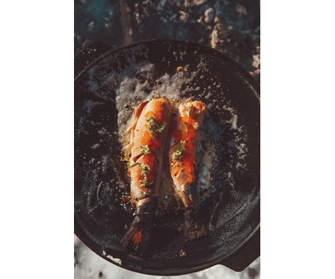 Steikehelle støpejern med 3 bein Ø45 cm