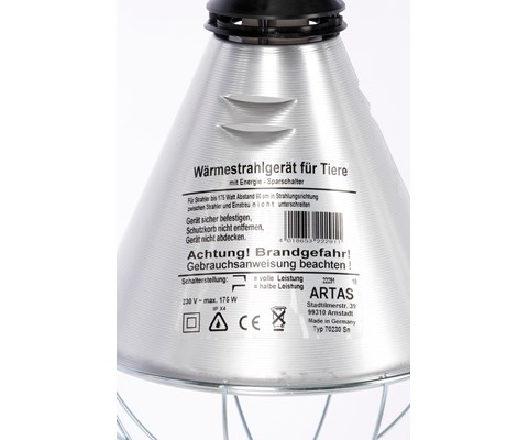 Husdyrarmatur med sparebryter 175W