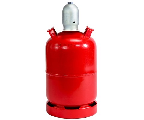 Propanflaske og gass 11 kg stål industri/skrukobling