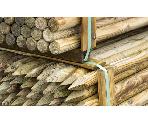 Gjerdestolpe impregnert 7 X 200 cm