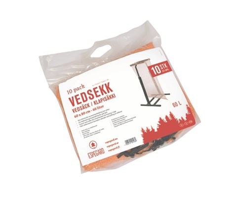 Vedsekker 60 L 10 pk