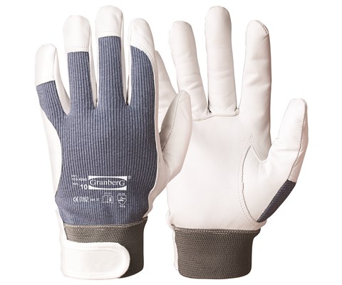 Monteringshansker geitskinn grå