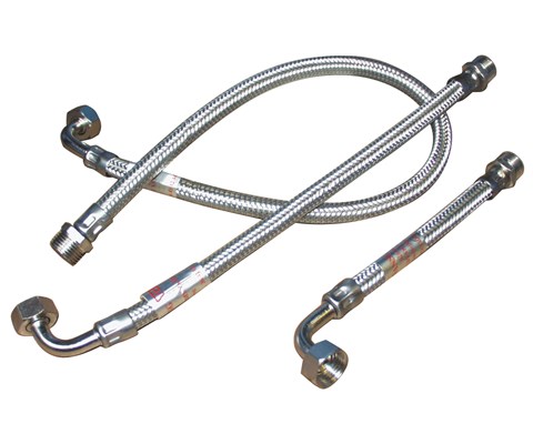 Monteringsslange 30 cm 1/2" 90 grader