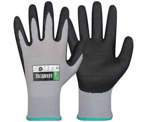 Monteringshanske Nitril grå