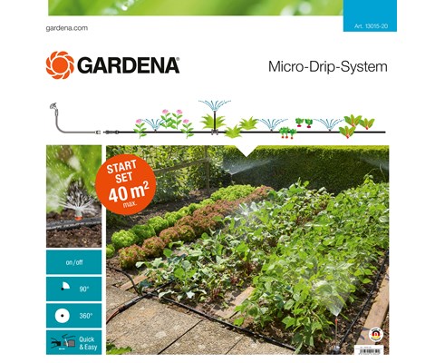 Gardena Micro-Drip startsett dryppvanning blomsterbed