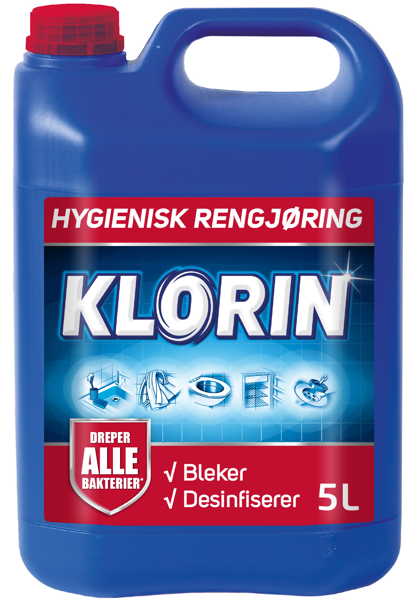 Klorin rengjøringsmiddel 5 L