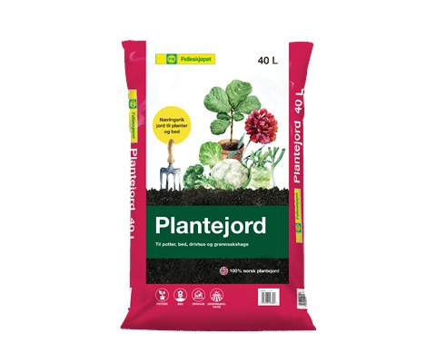 Plantejord 40 L Pall à 54 sekker