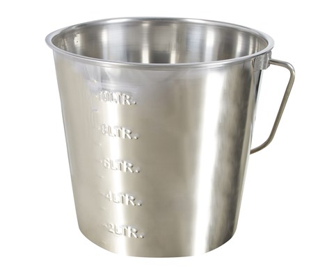 Rustfri bøtte 12,3 L