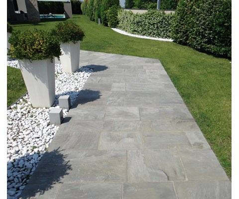 Dekorstein marmor hvit rund 10 kg