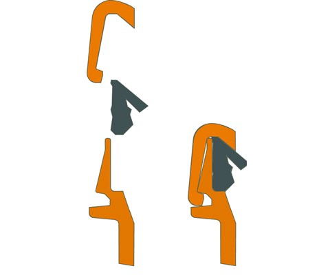 Klikkring PP 110 med TPE pakning