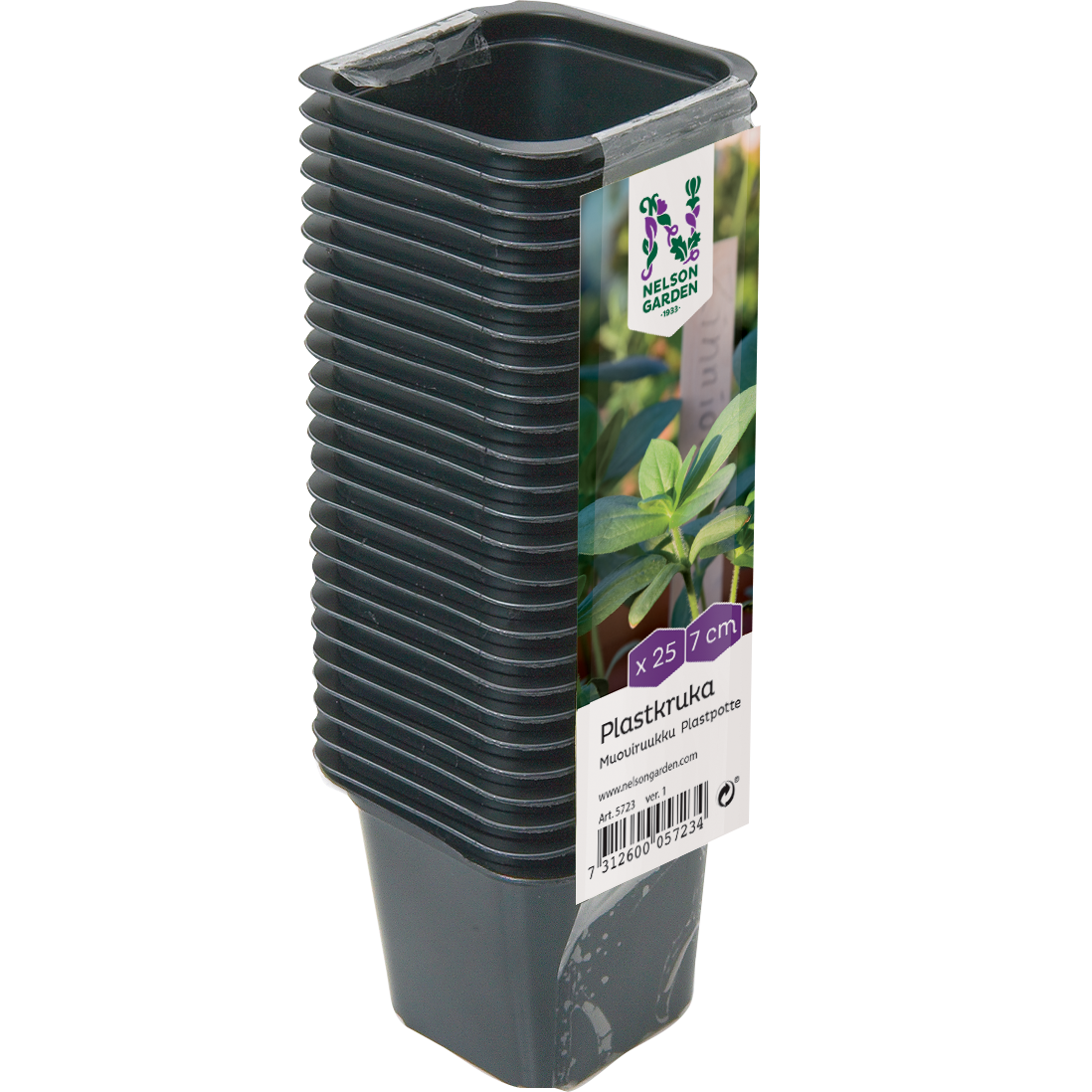 Plastpotter 7 cm 25 stk