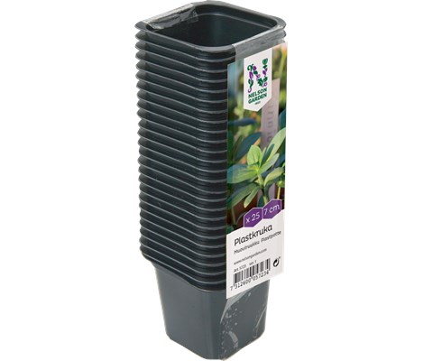 Plastpotter 7 cm 25 stk