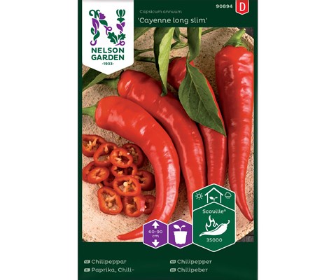 Frø chilipepper Cayenne long slim