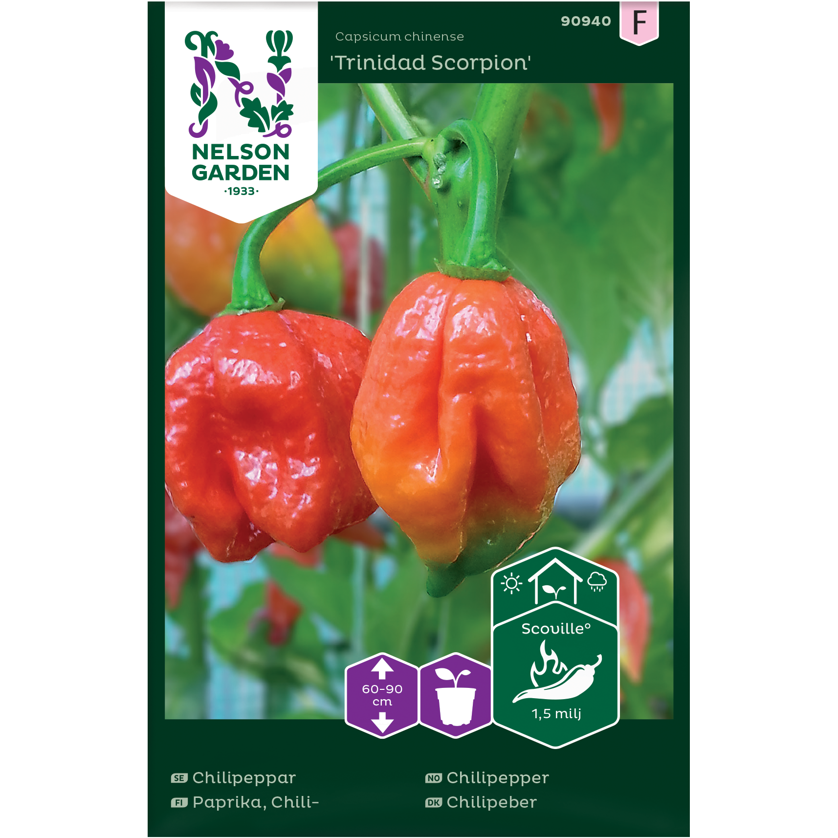 Frø Chilipepper Trinidad Scorpion