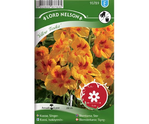 Frø blomkarse stor Yellow Troika