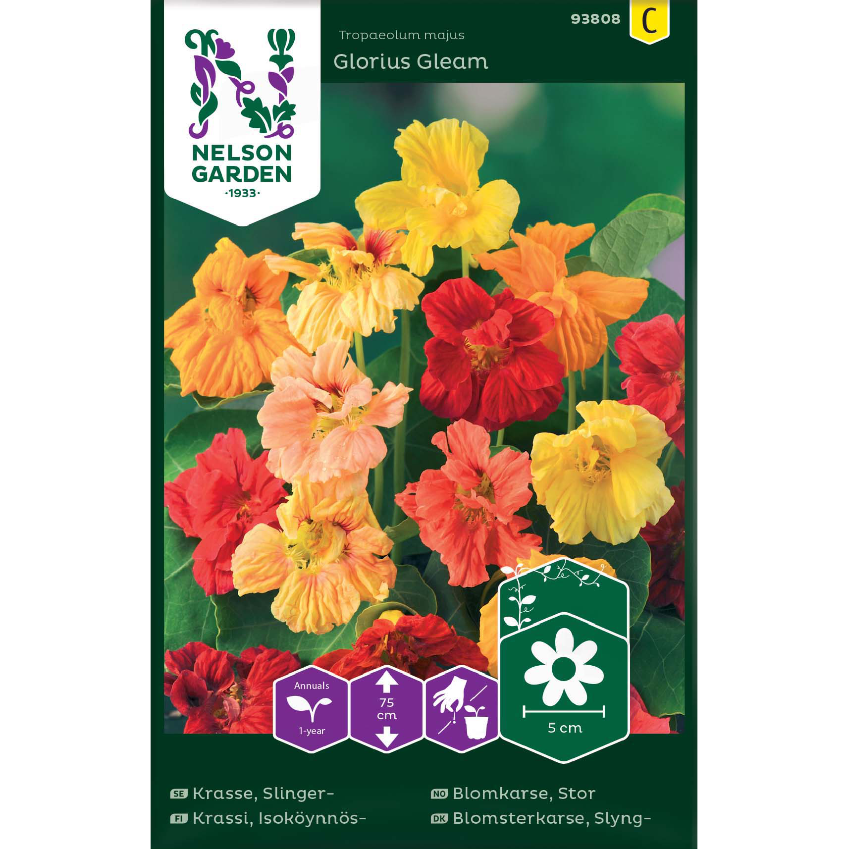 Frø Glorius gleam blomsterkarse