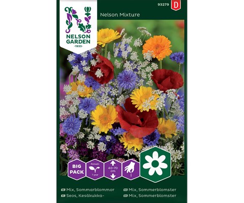Frø sommerblomster Nelson Mixture Big Pack