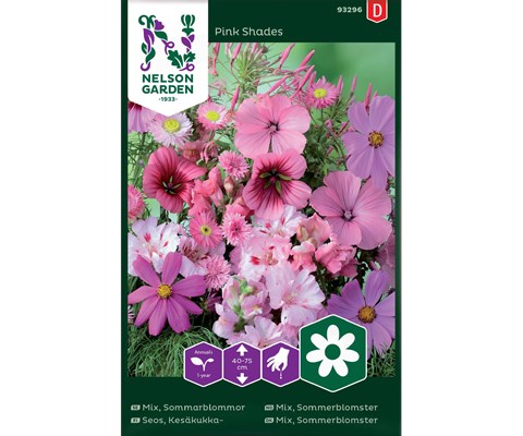 Frø sommerblomster mix Pink Shades