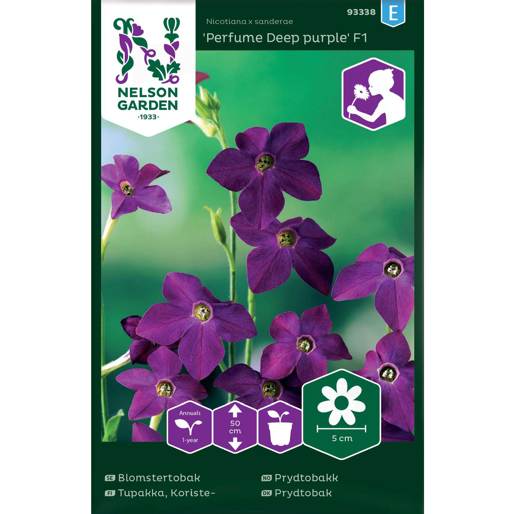 Frø Perfume Deep Purple prydtobakk økologisk