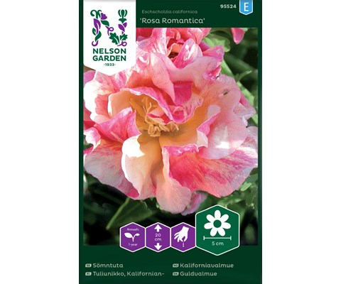 Frø kaliforniavalmue Rosa Romantica