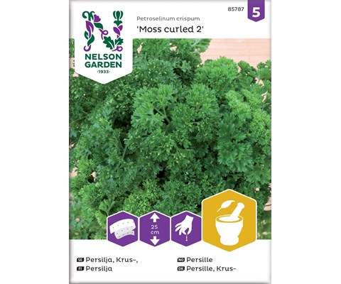 Frø persille Moss Curled 2 økologisk såbånd