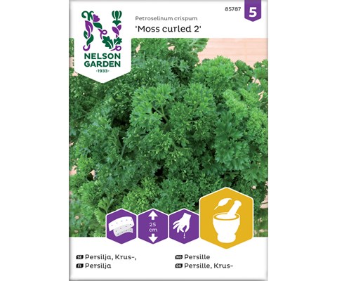 Frø persille Moss Curled 2 økologisk såbånd