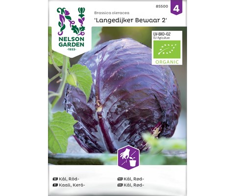 Frø rødkål Langedijker Bewaar 2 økologisk