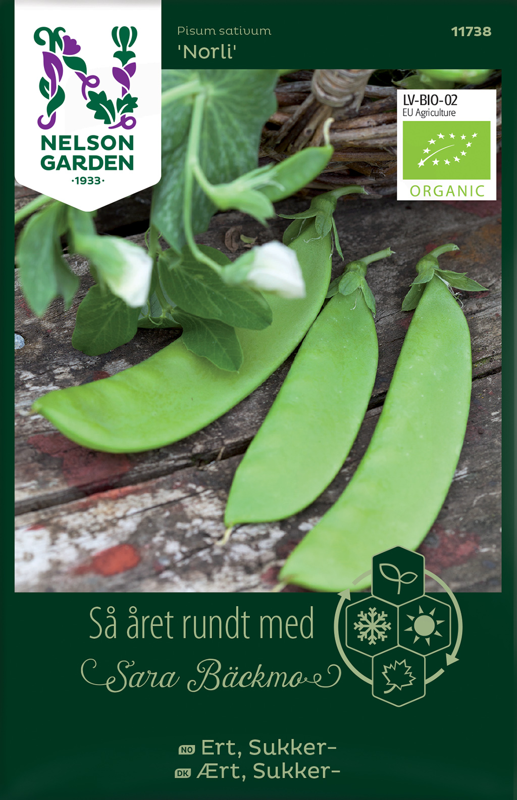 Frø sukkerert økologisk