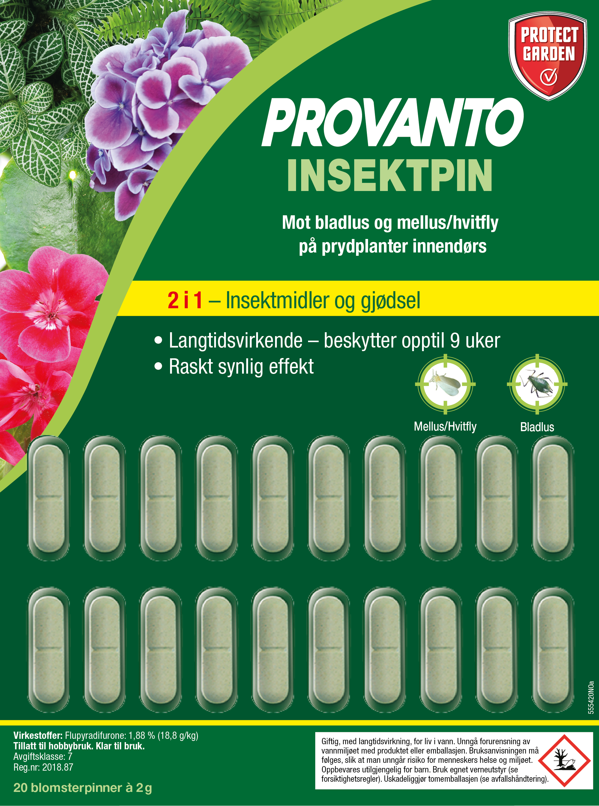 Insektpinner Provanto 20 stk