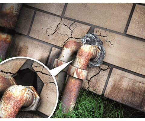 Gnagerstopp stålull 5 cm x 50 cm