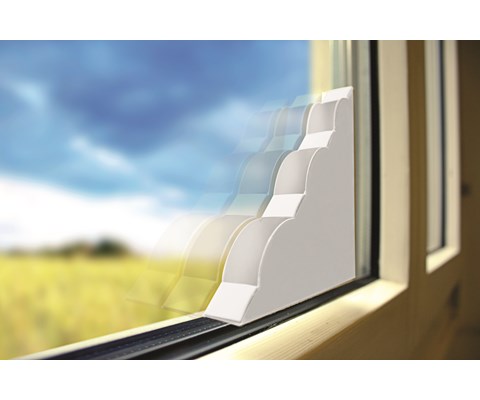 Fluefelle vindu 4 stk