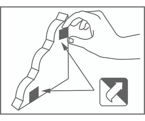 Fluefelle vindu 4 stk