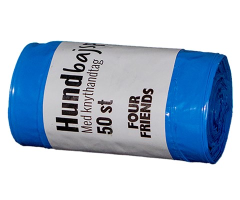 Hundeposer 50 stk blå
