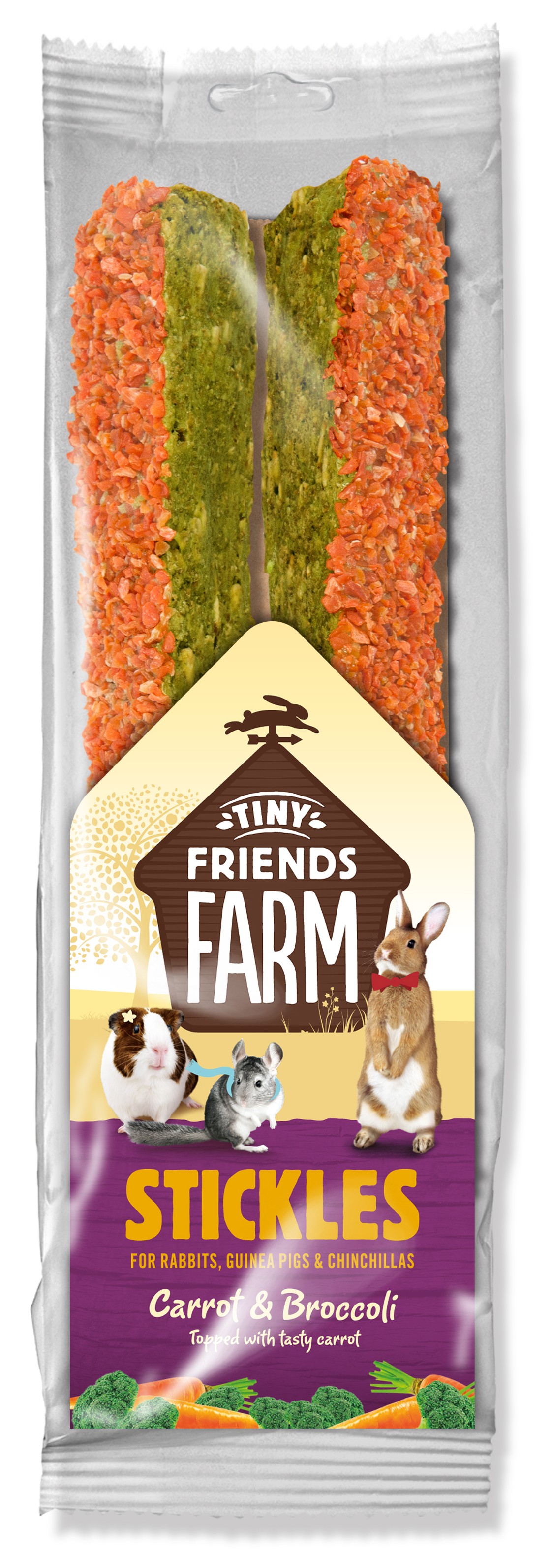 Stickles gulrot og broccoli 120 g