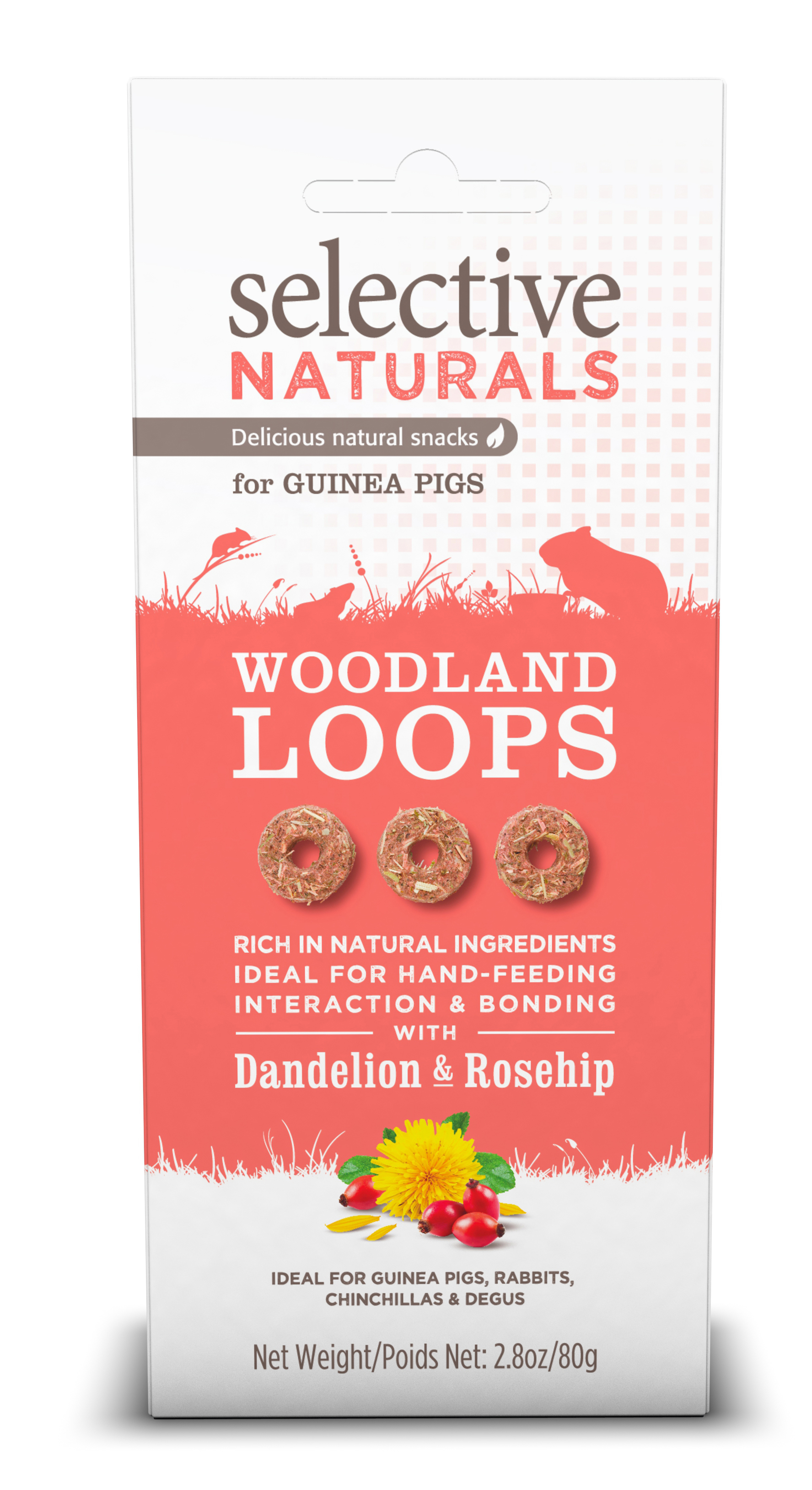 Godbit til smådyr Woodland 80 g