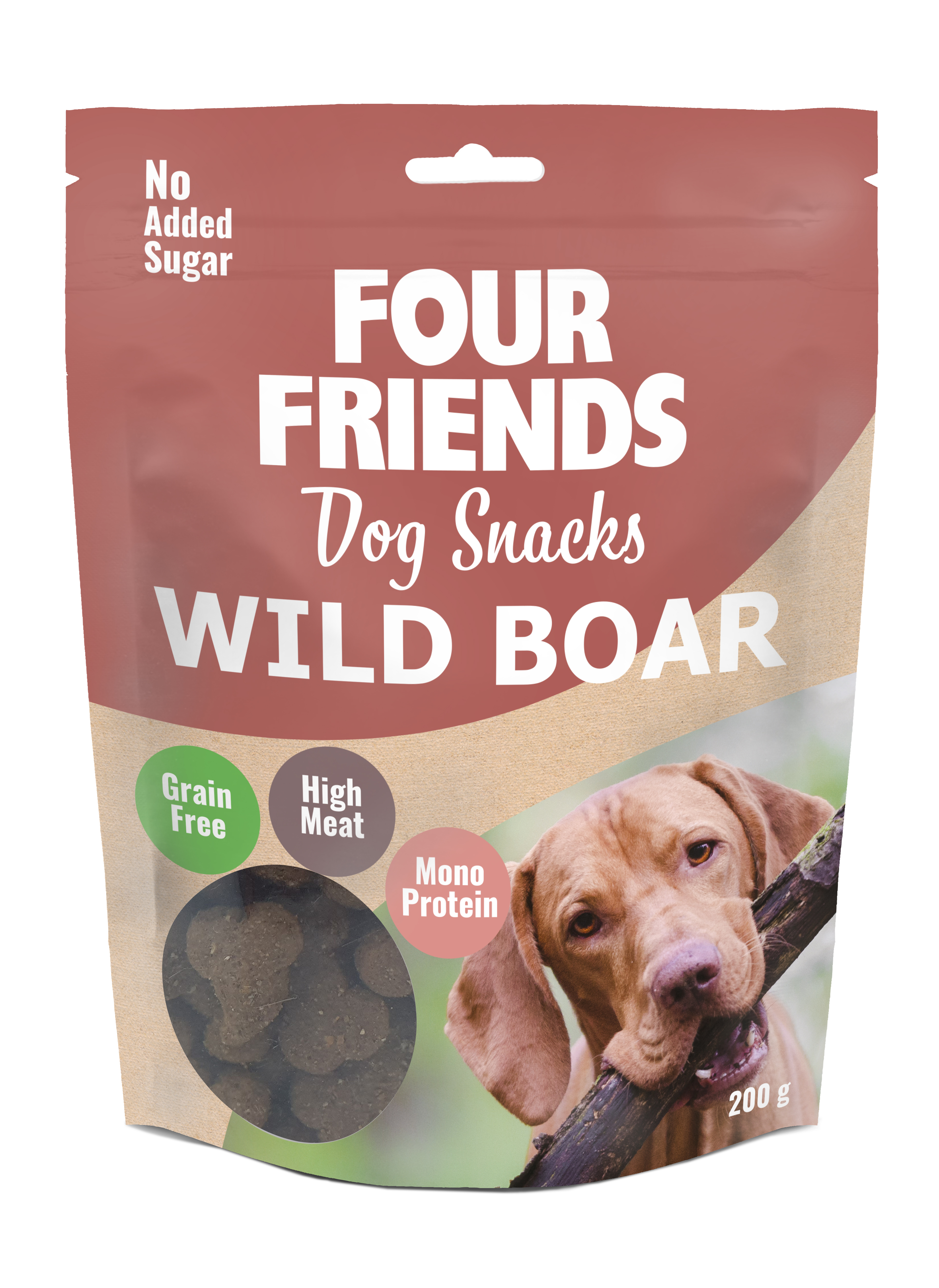 Hundesnacks villsvin 200 g